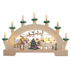 Wooden Christmas Candle Holder