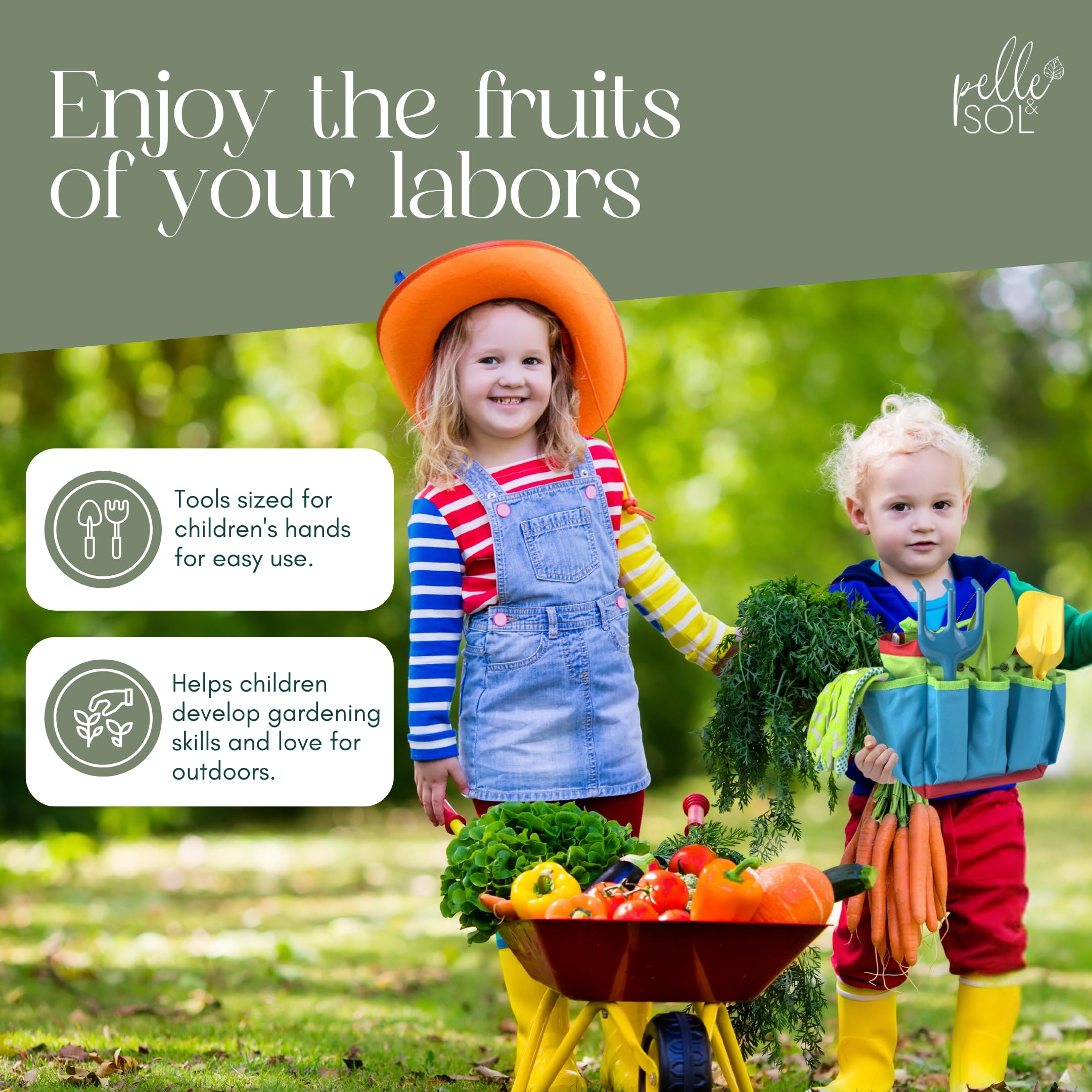 10-Piece Kids Gardening Tool Set