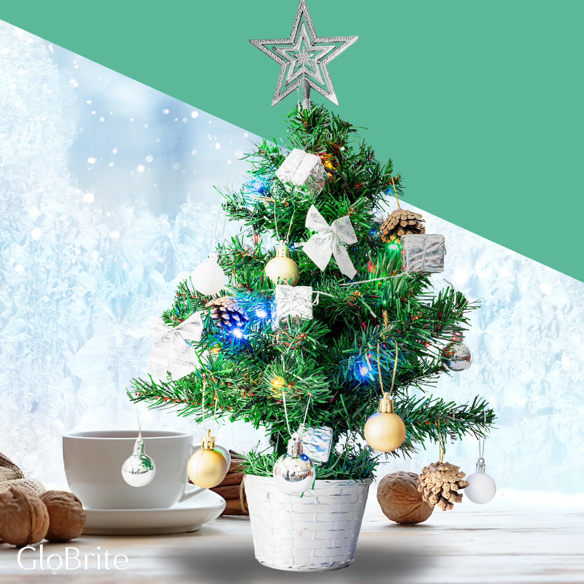 45cm Pre Lit Mini Christmas Tree