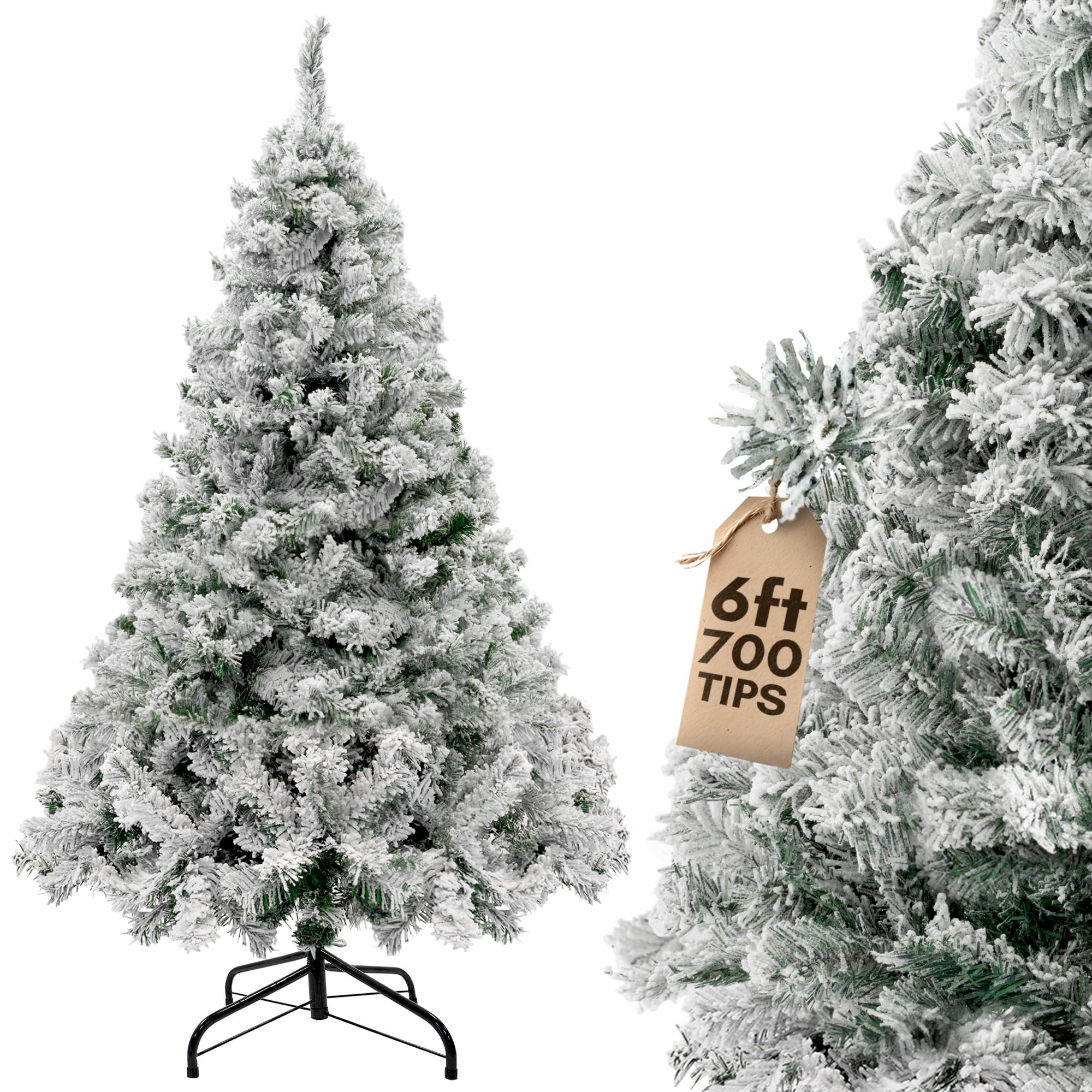Snow Tipped Flocked Christmas Tree