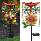 Solar Owl Garden Wind Spinner