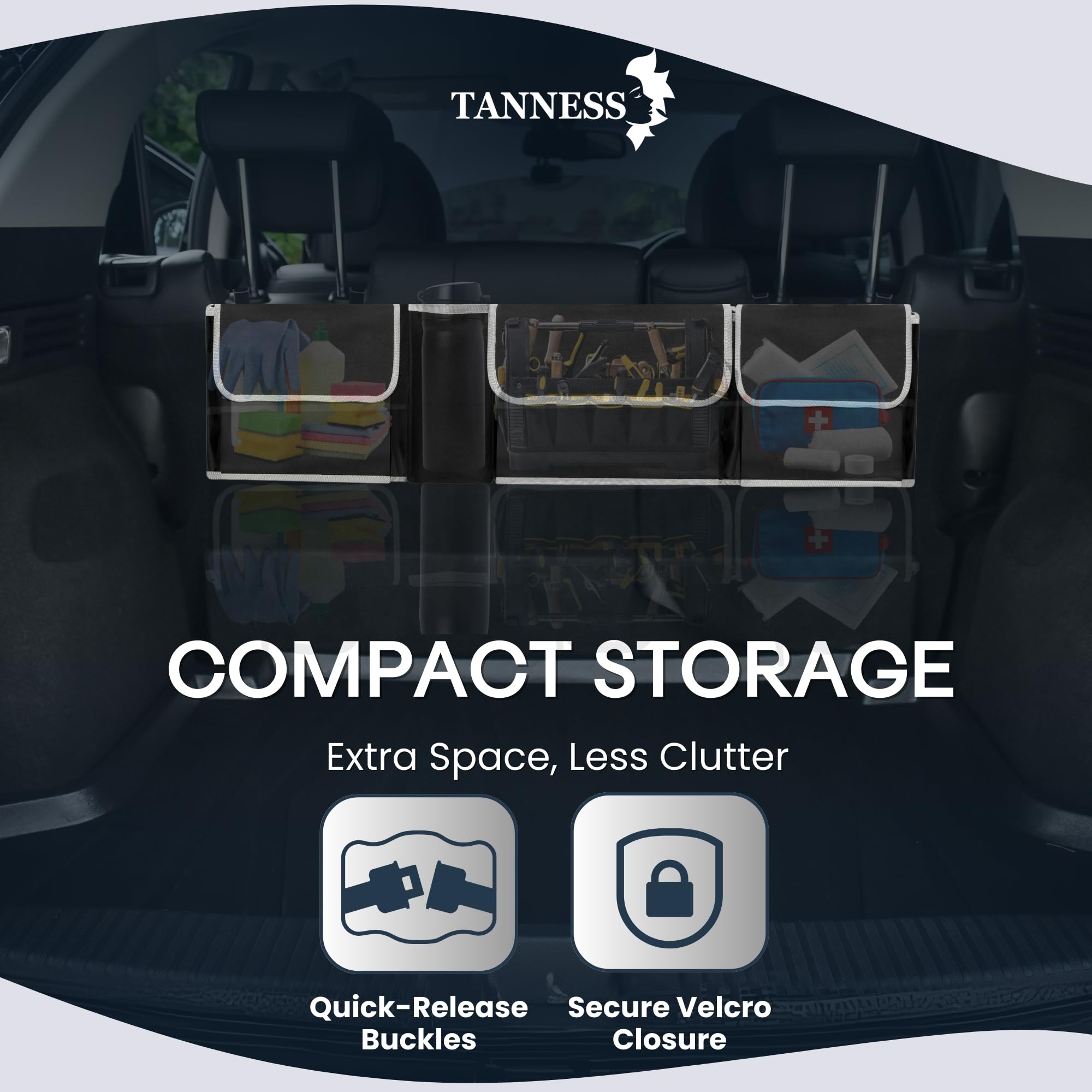 Foldable Car Boot Organiser