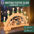 Wooden Christmas Candle Holder