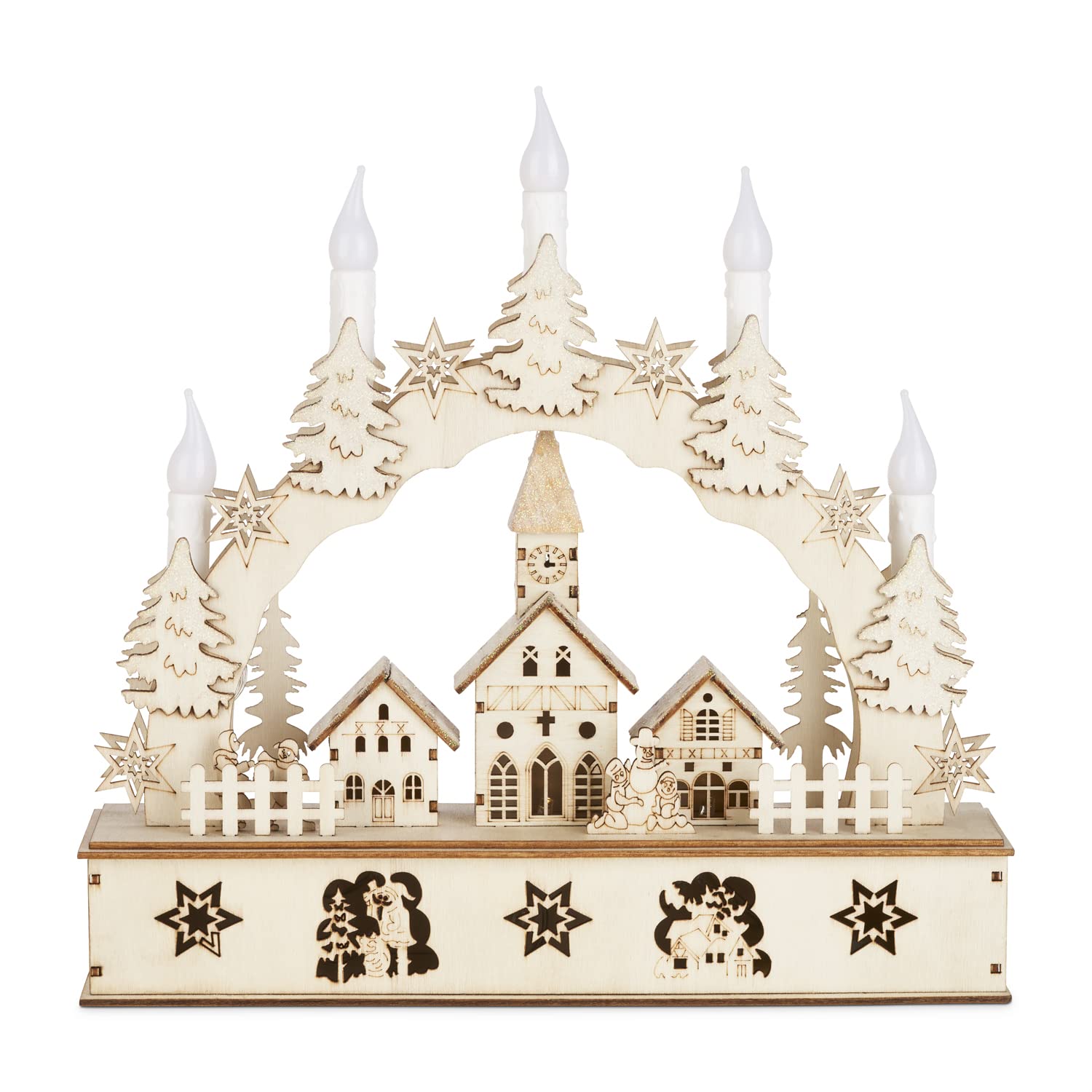 Magical Wooden Christmas Candle Bridge