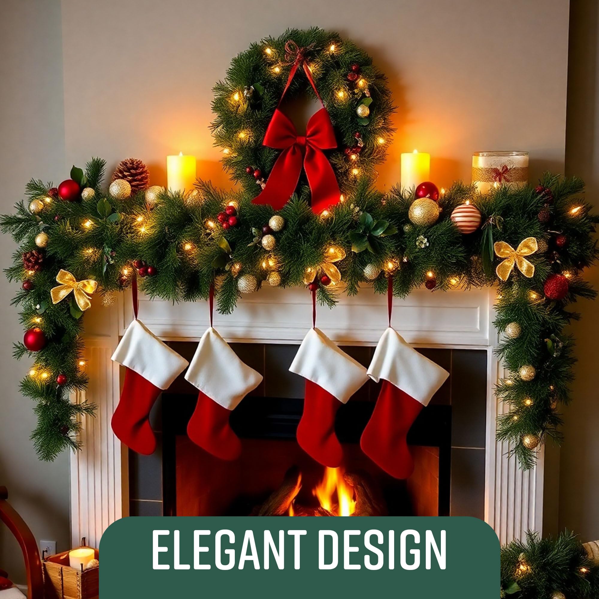 Victorian Pine Christmas Garland