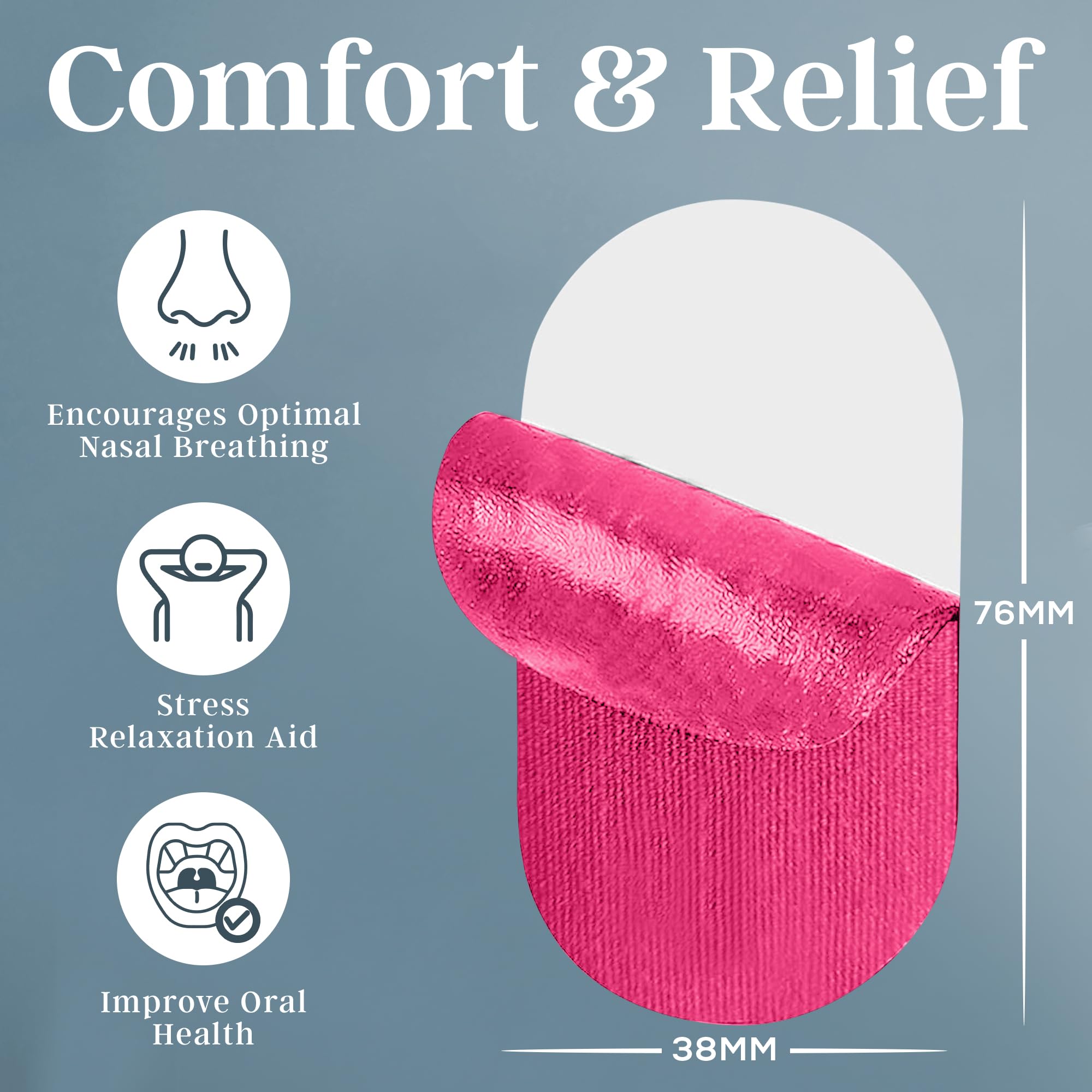 Gentle Sleep Pink Mouth Tapes