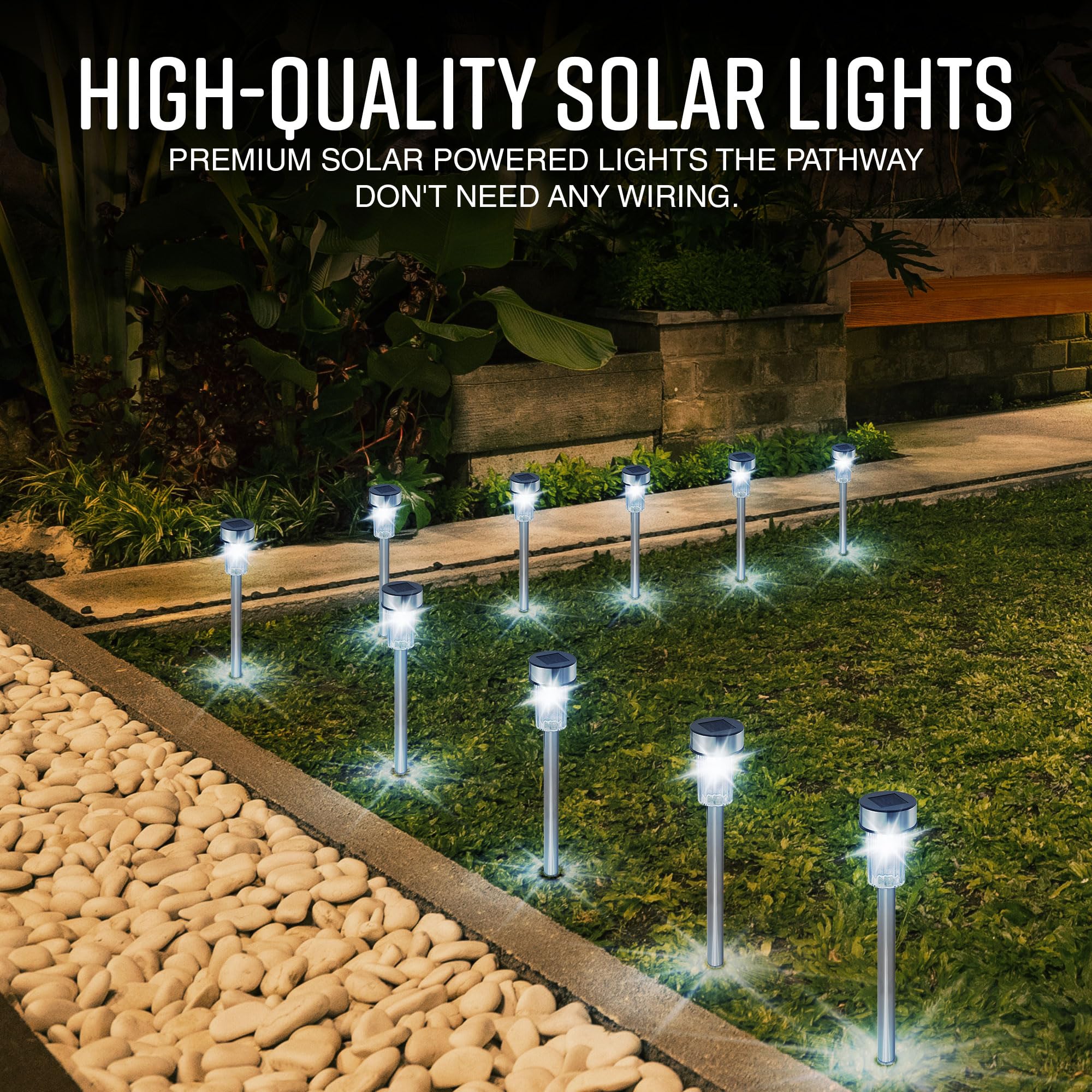 10 Solar Pathway Lights-Garden & Outdoor-GloBrite-DREIBACH