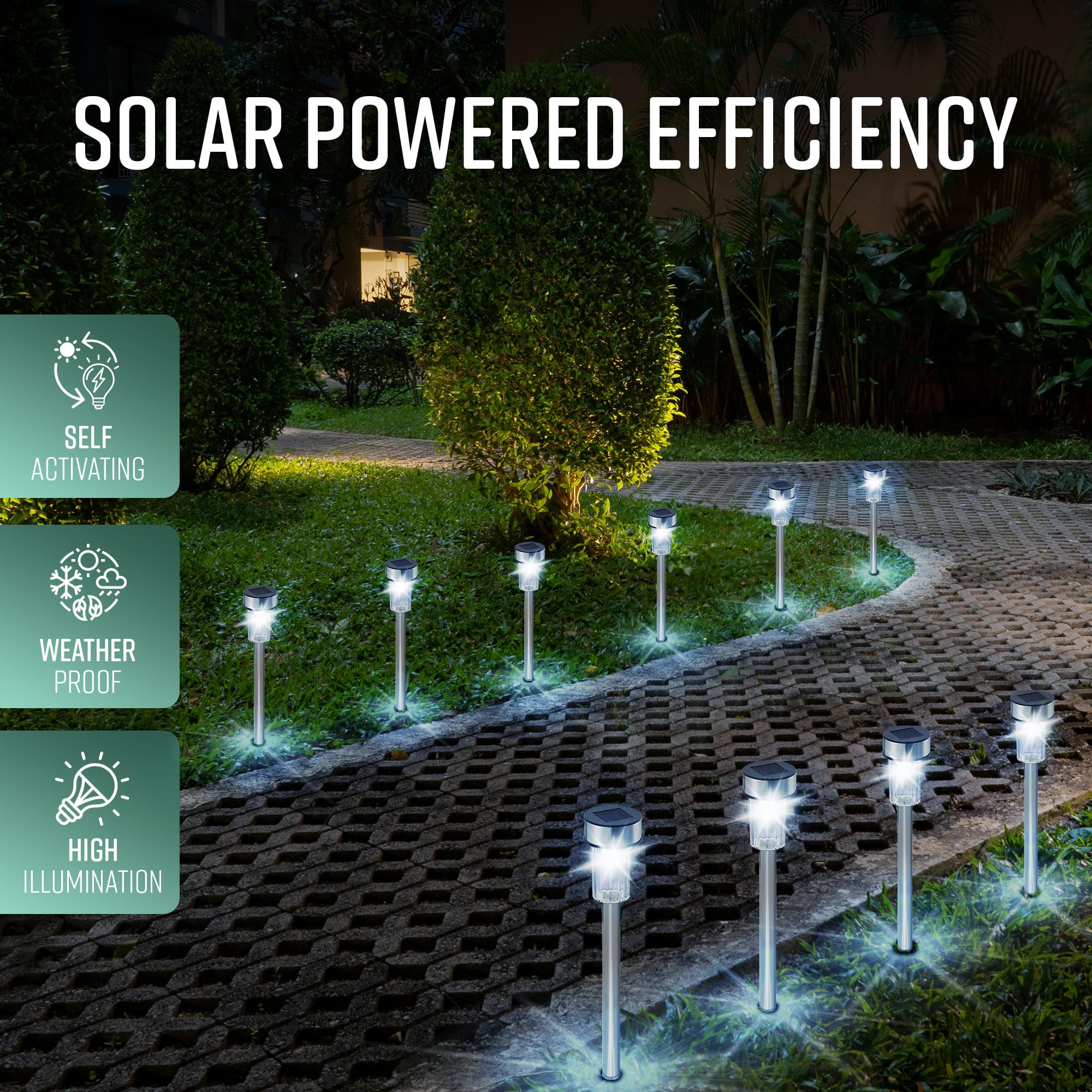 10 Solar Pathway Lights-Garden & Outdoor-GloBrite-DREIBACH