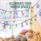 Solar Crystal Ball String Lights