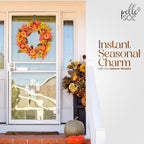 Autumn Pumpkin and Berry Wreath