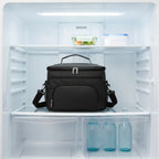 15L Insulated Lunch Bag-Travel & Luggage-Pelle & Sol-White/Grey-DREIBACH