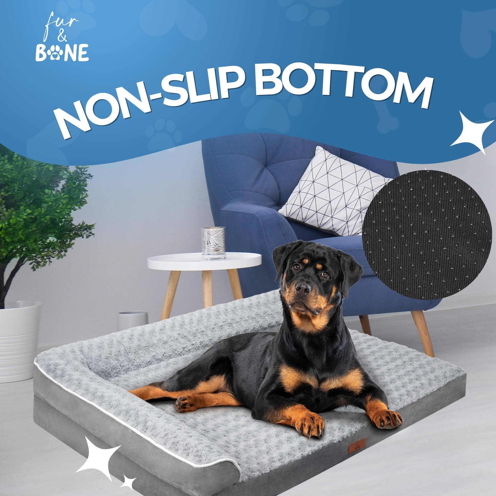 L Shaped Orthopaedic Dog Bed