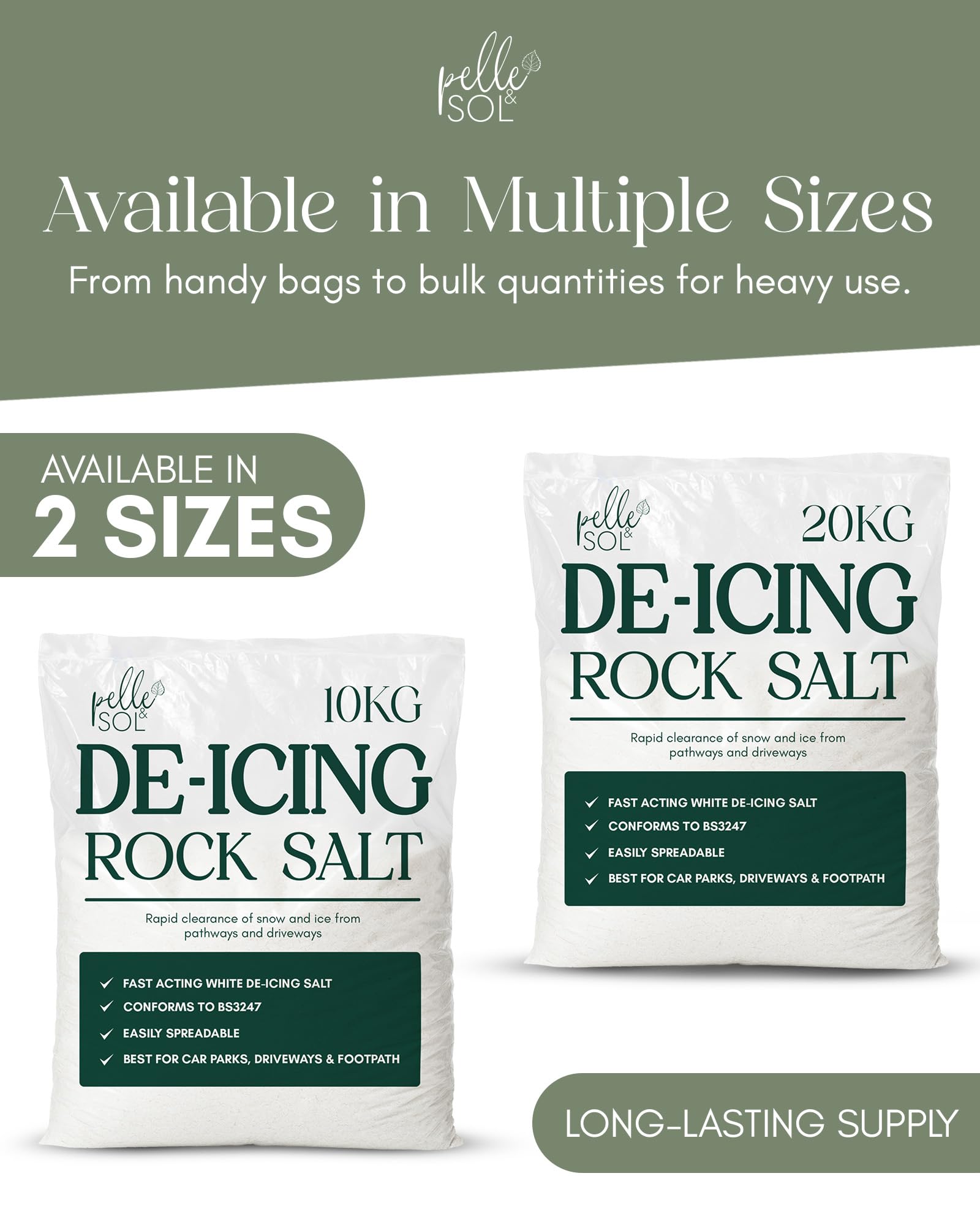 Fast-Acting White De-Icing Salt