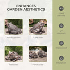 Garden Frog Ornament Set