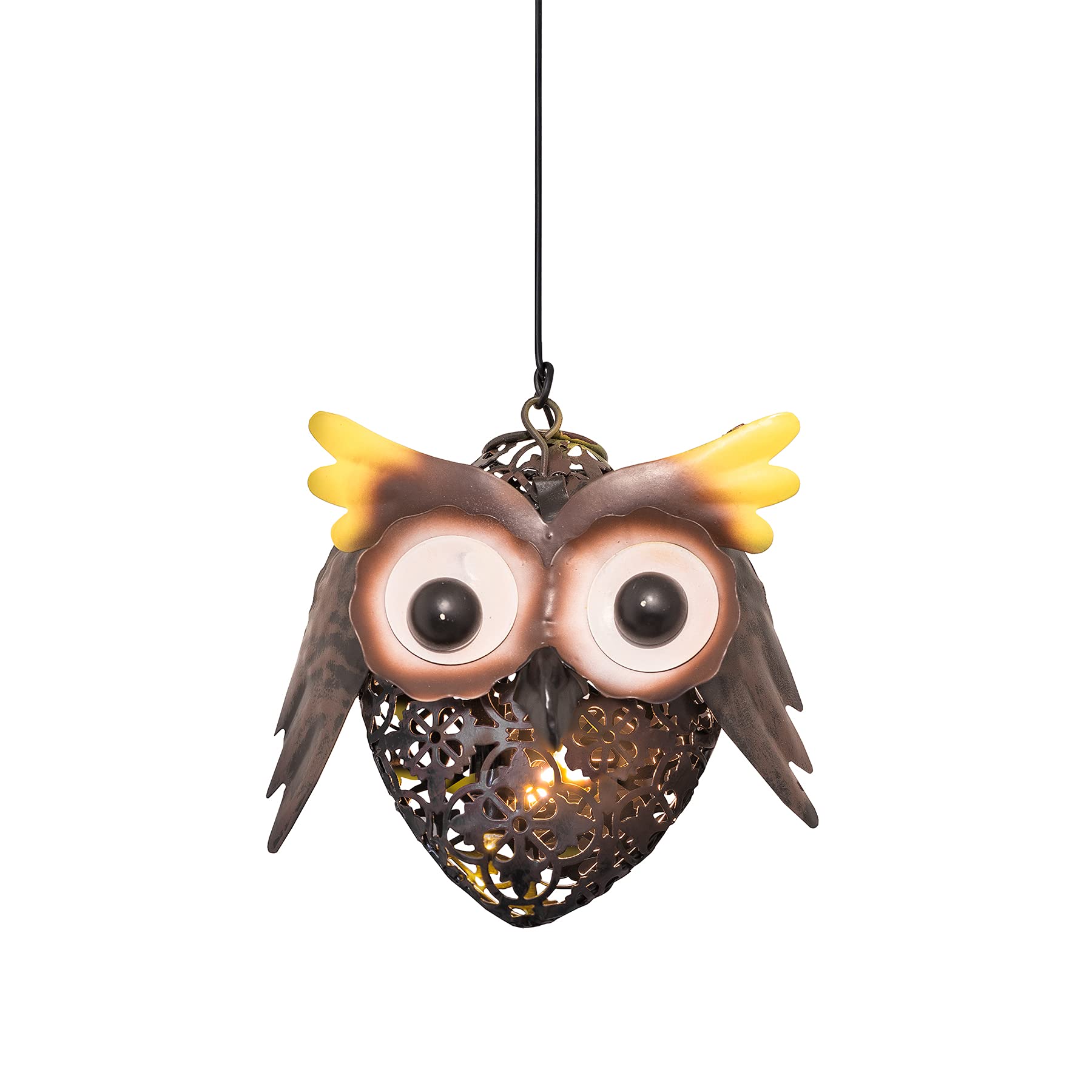 Hanging Solar Owl Light
