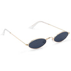 Vintage Oval Polarised Sunglasses