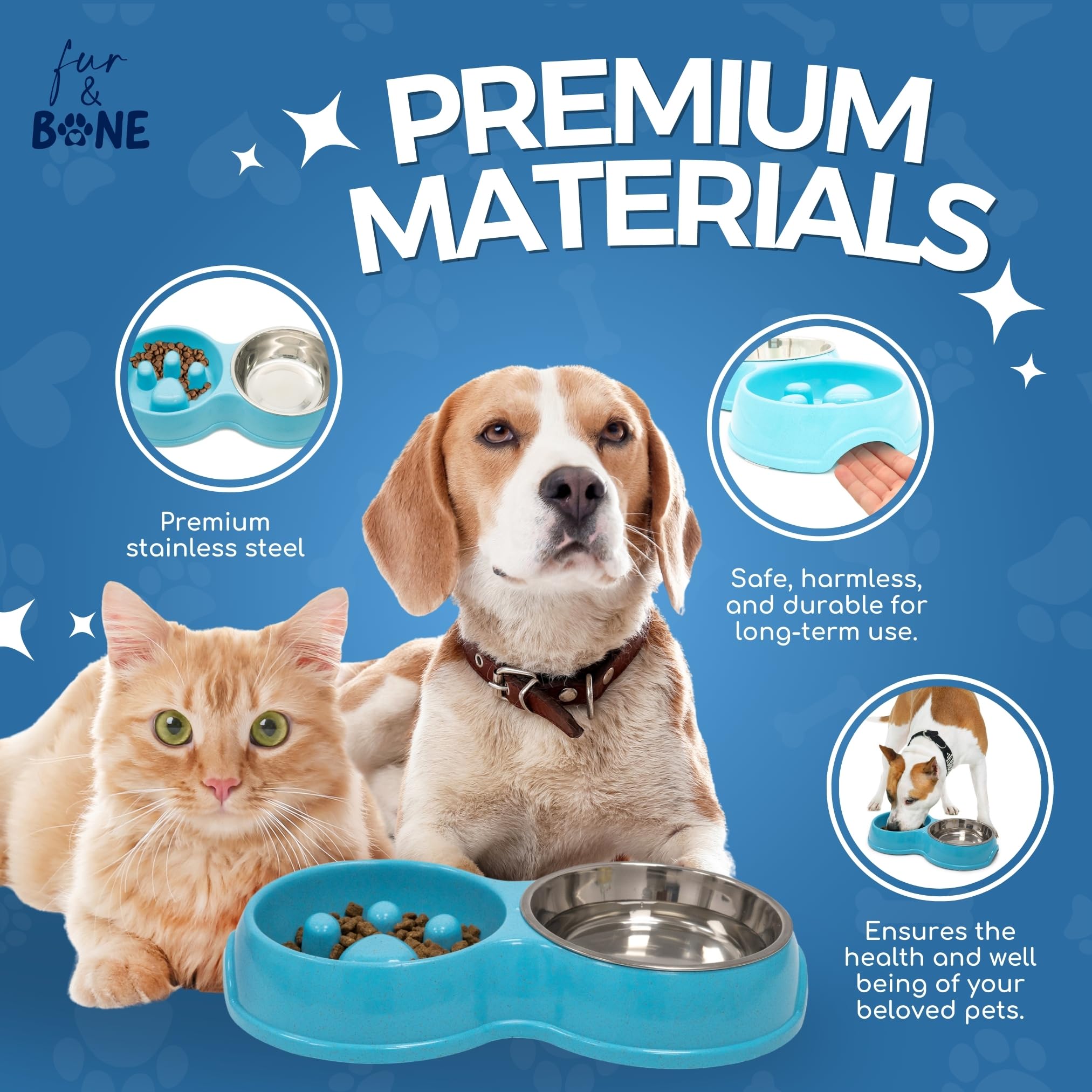 Double Slow Feeder Bowl