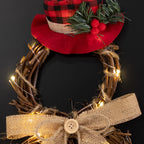 Snowman LED Christmas Wreath