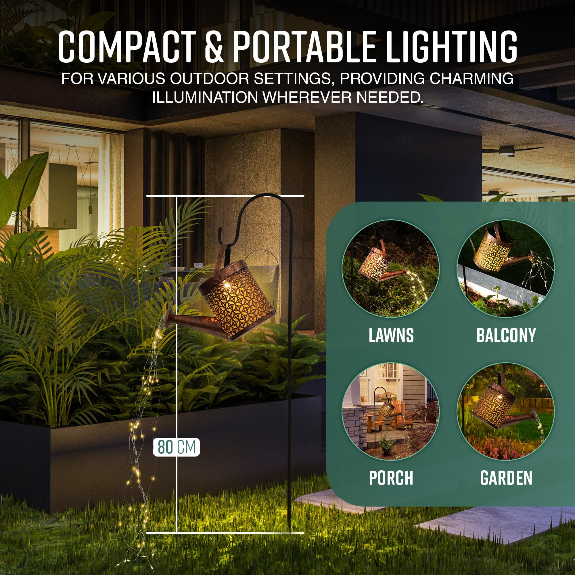 Decorative Watering Can Lights