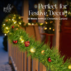 Green Christmas Tinsel Garland