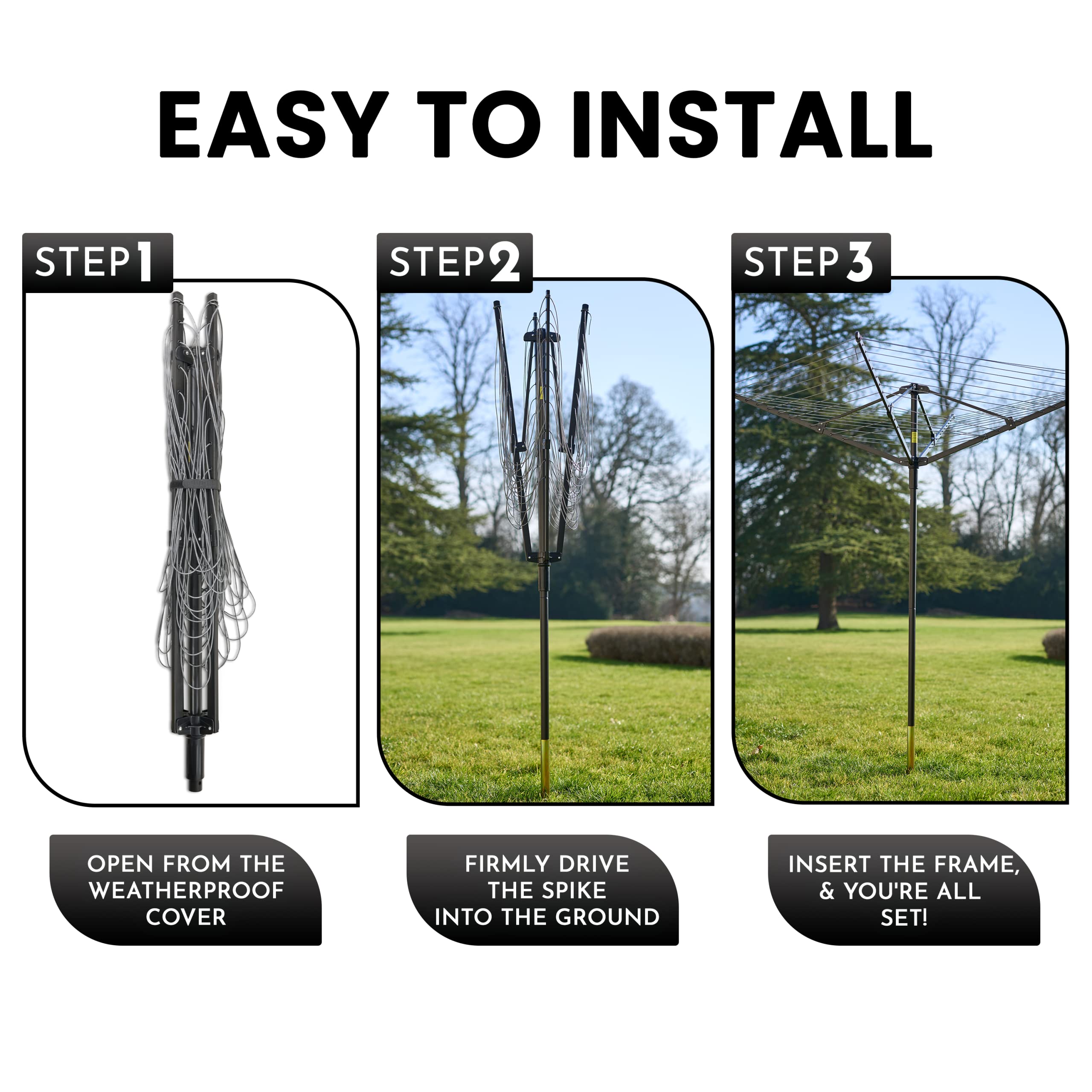 Outdoor Rotary Clothes Line