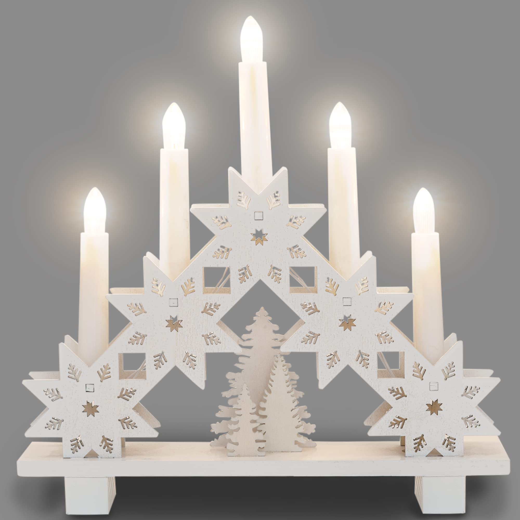 Wooden Christmas Candle Bridge