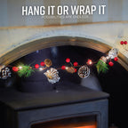 2m Pre-Lit Christmas Garland