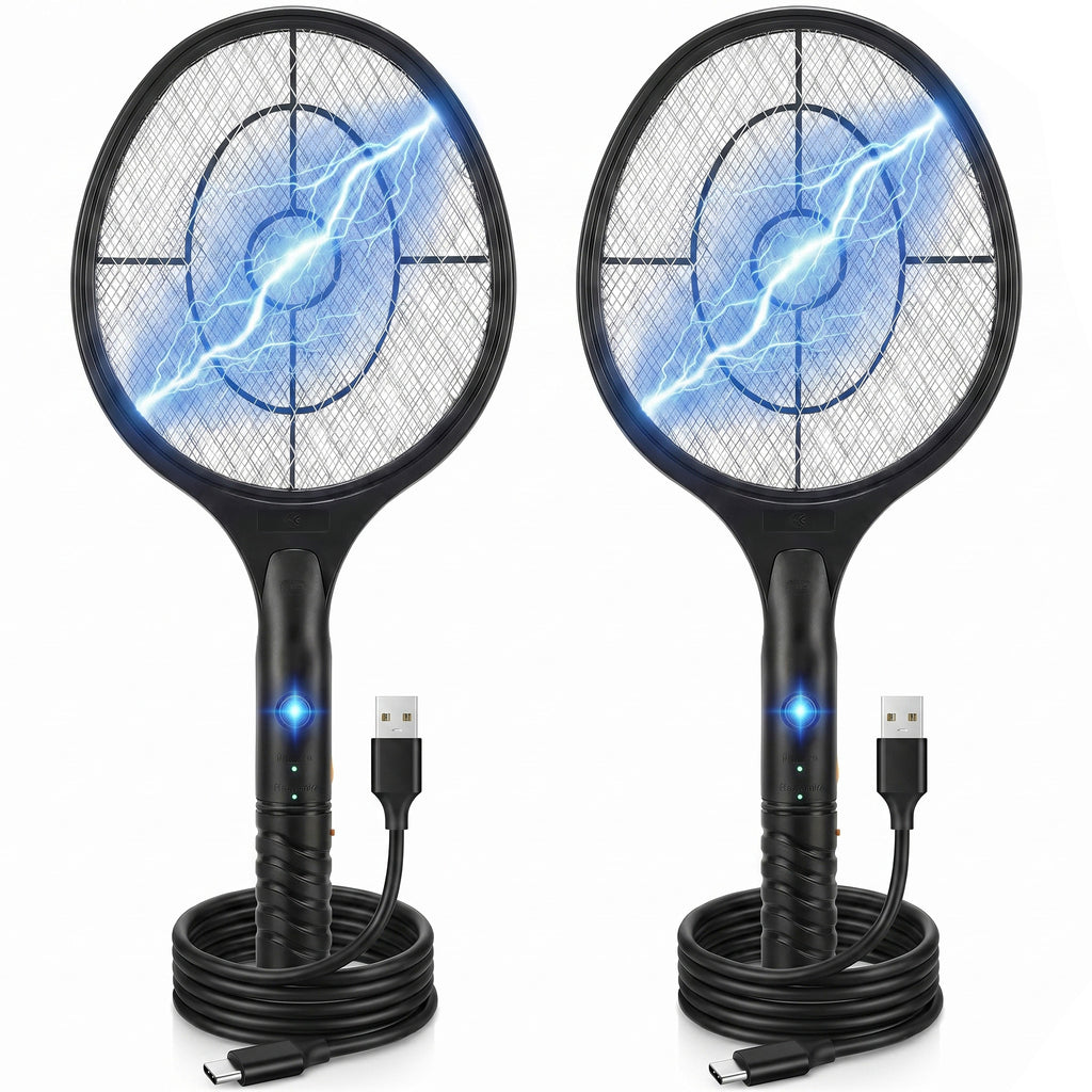 Rechargeable Electric Fly Zapper Racket