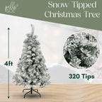 Snow Tipped Flocked Christmas Tree