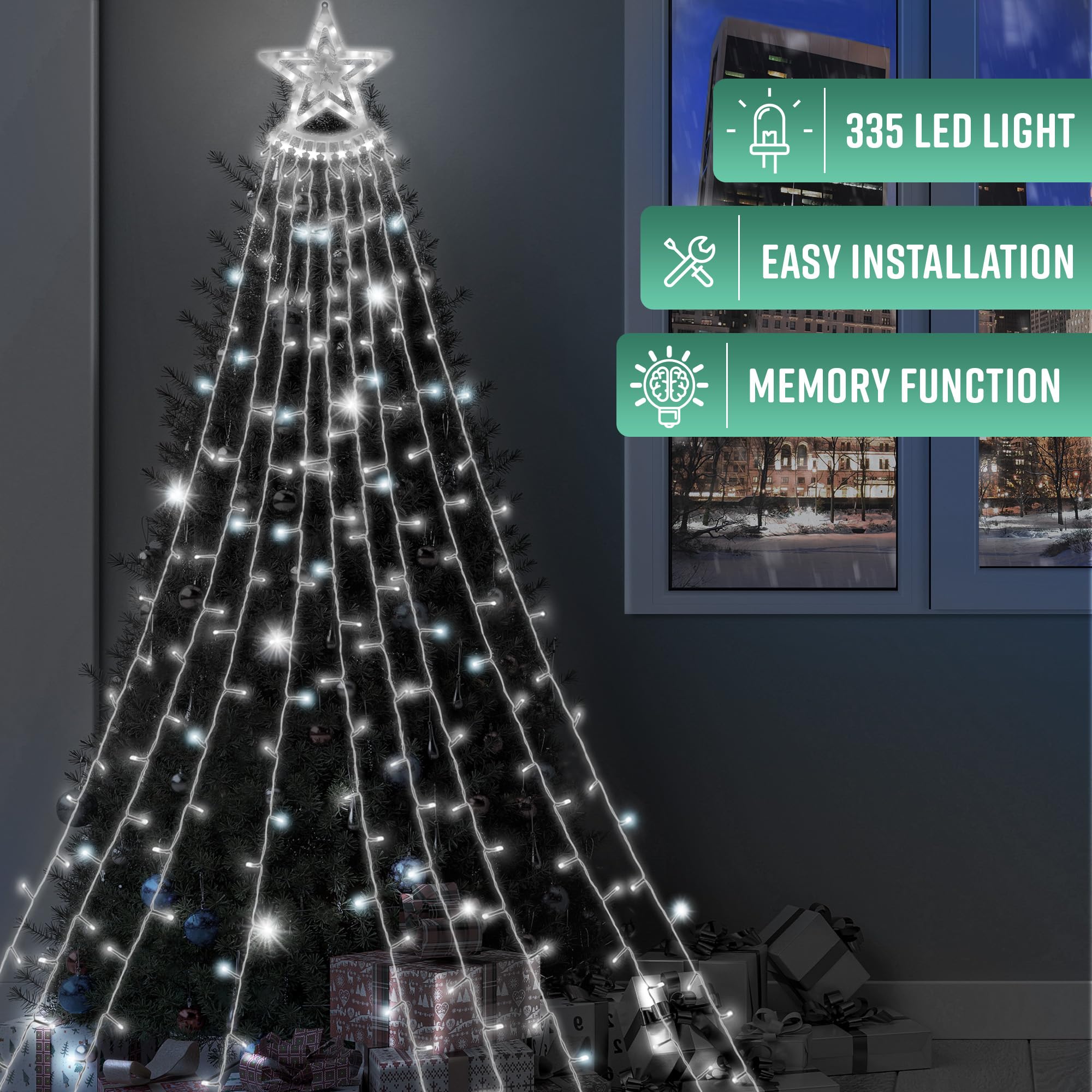 Outdoor Waterfall LED Curtain Lights