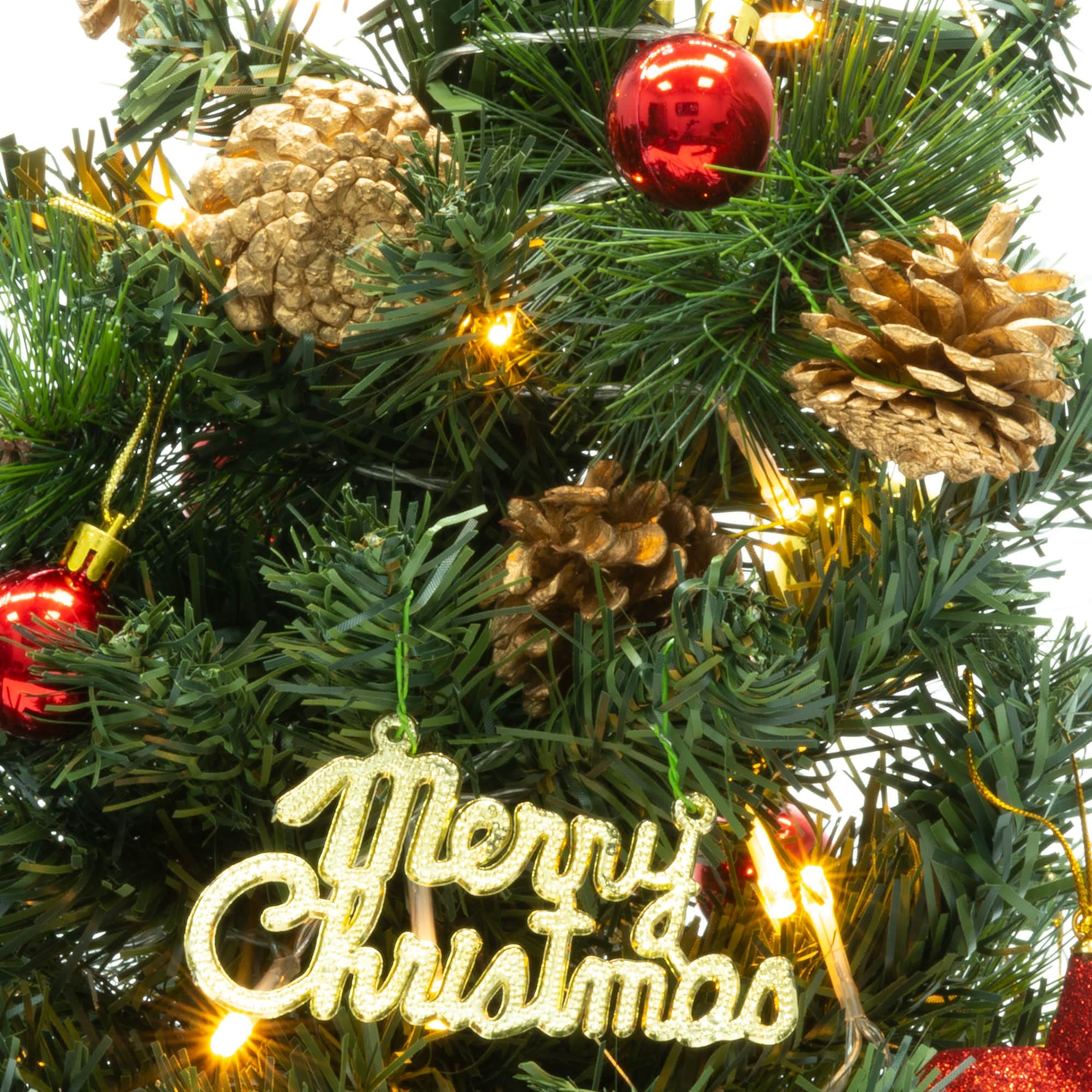 45cm Pre Lit Mini Christmas Tree