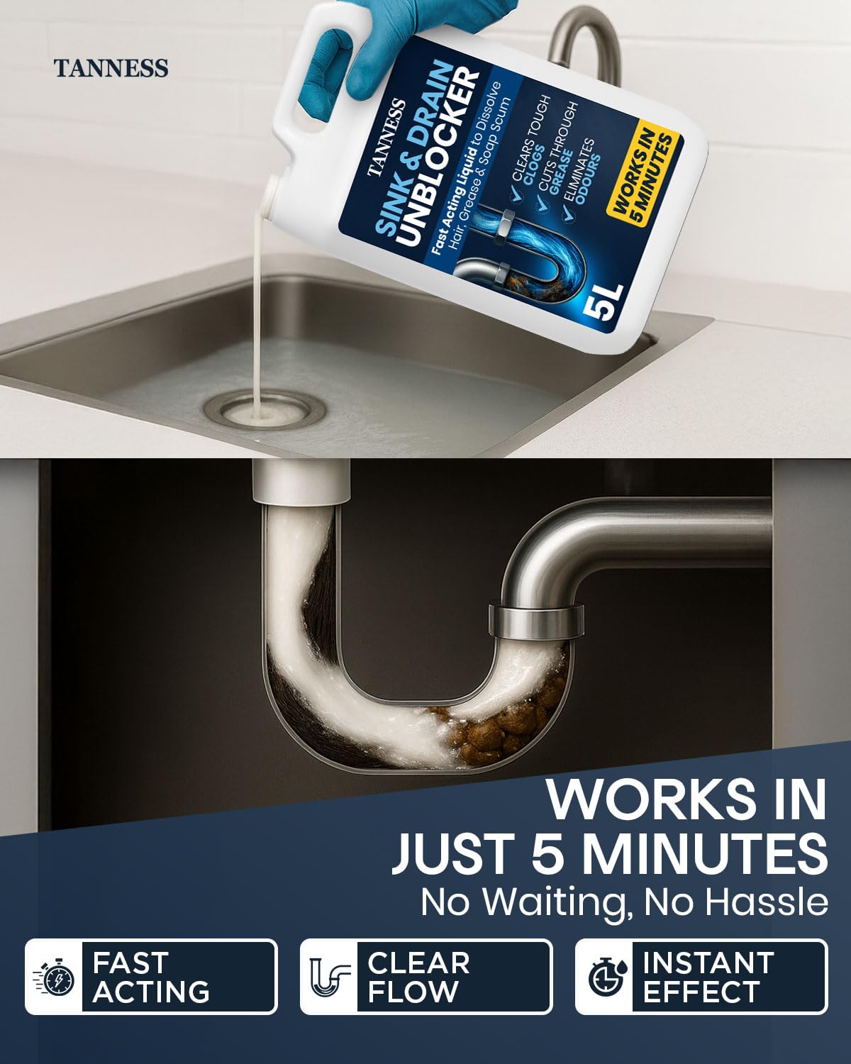 Heavy Duty Drain Unblocker
