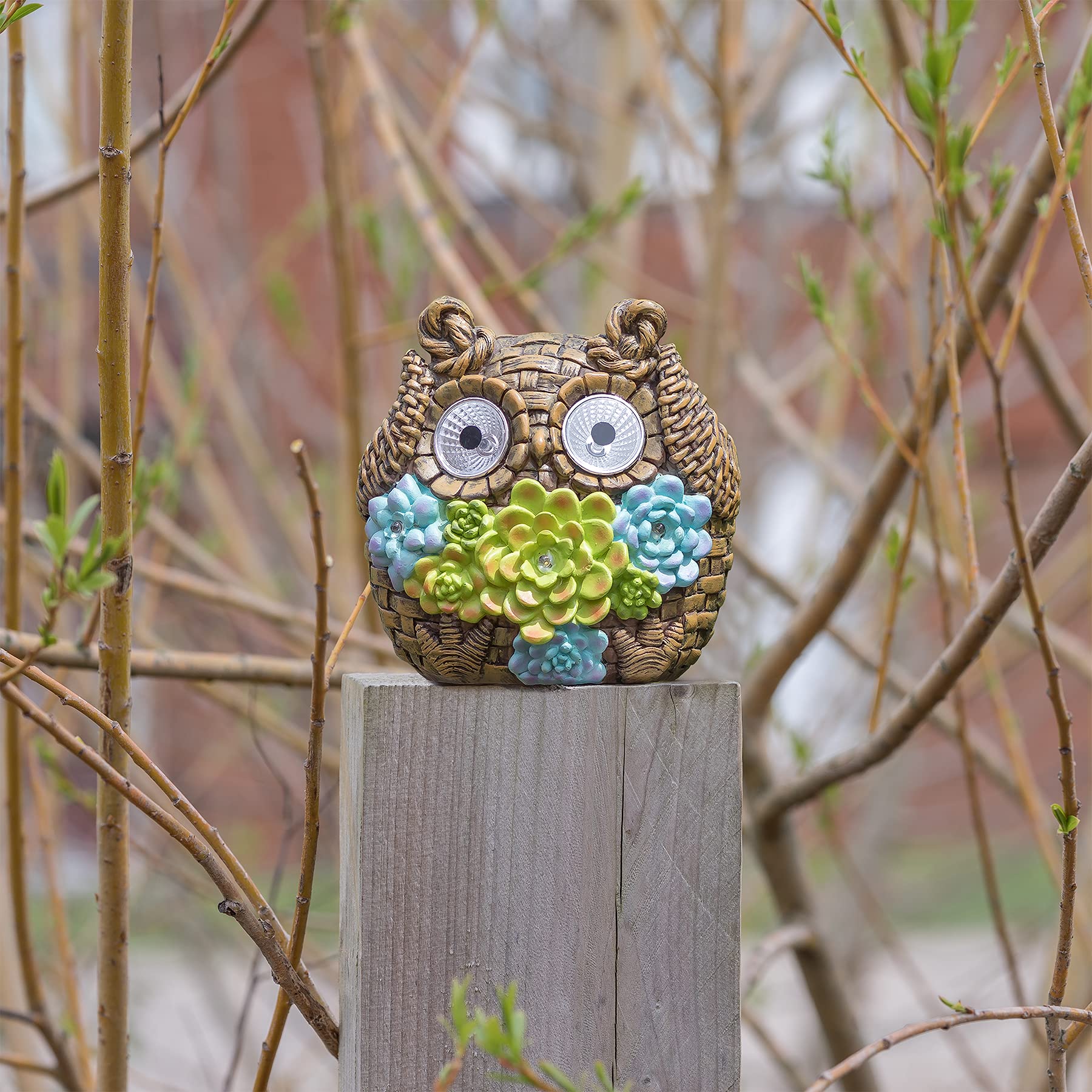 Solar Owl Garden Light
