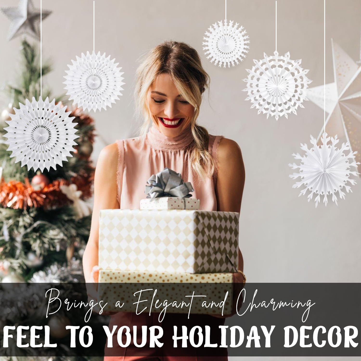Elegant Paper Snowflake Decorations
