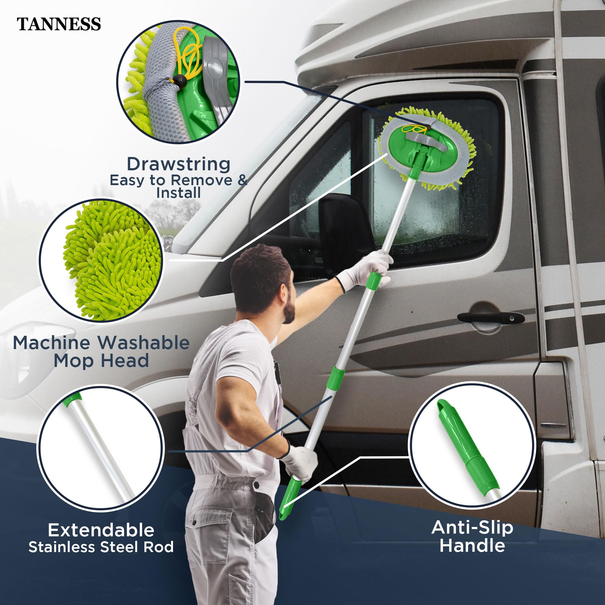 Extendable Microfibre Mop Kit