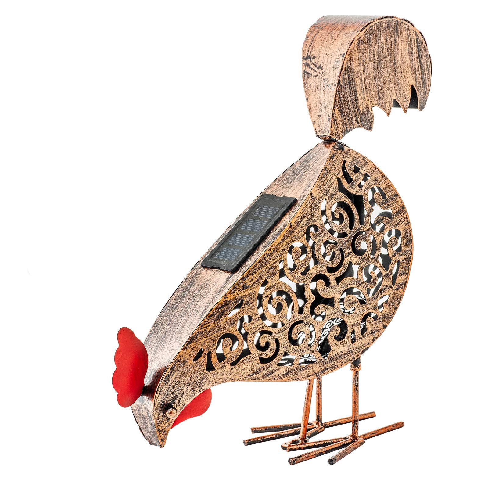 Metal Hen Solar Garden Lights