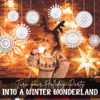 Elegant Paper Snowflake Decorations