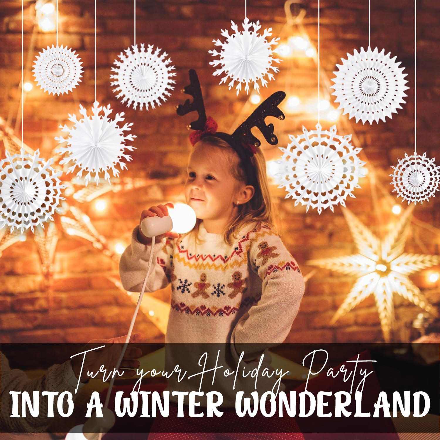 Elegant Paper Snowflake Decorations