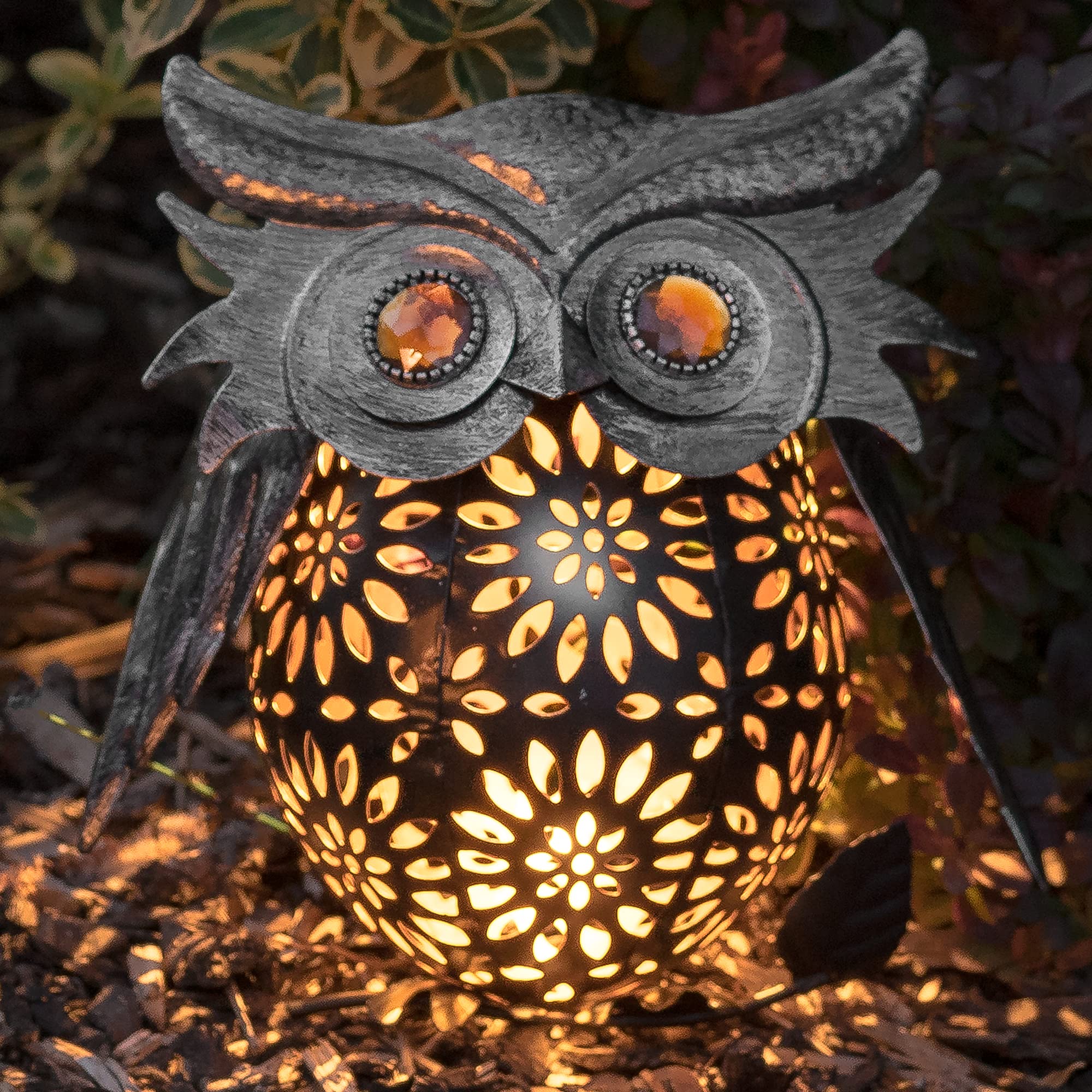 Decorative Owl Solar Lantern