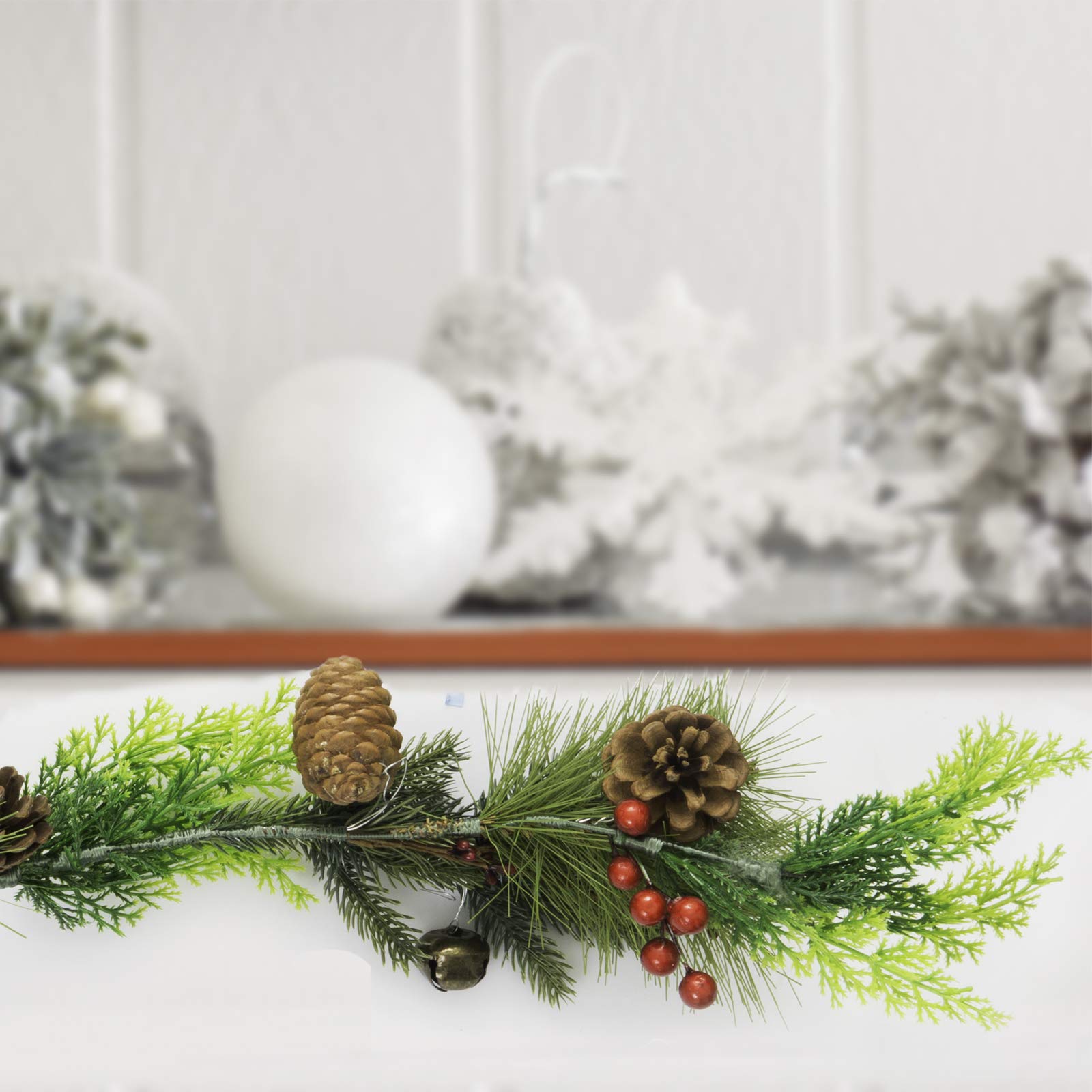 Festive Pine Cone Christmas Garland