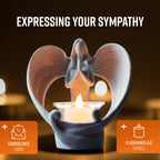 LED Angel Candle Holders