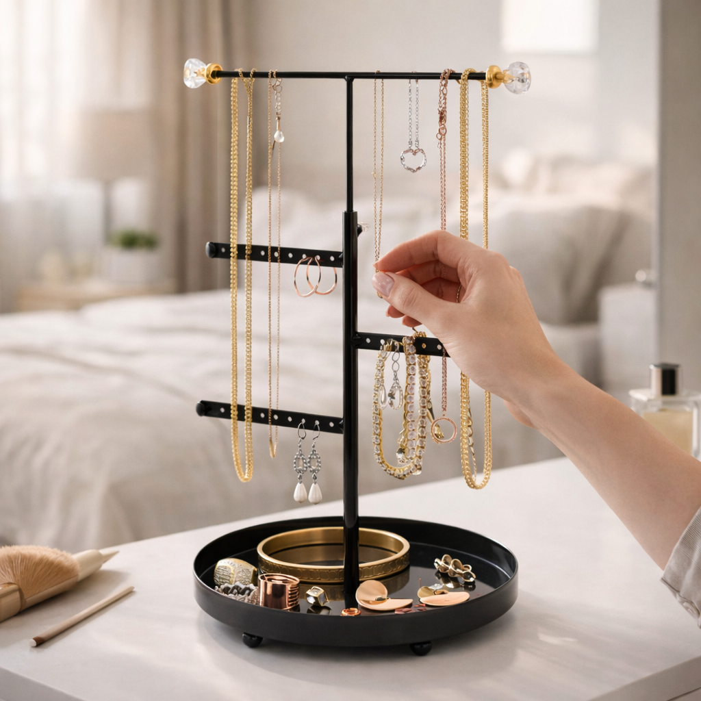 4-Tier Jewellery Holder-Home & Living-Sasha Morel-Black-DREIBACH