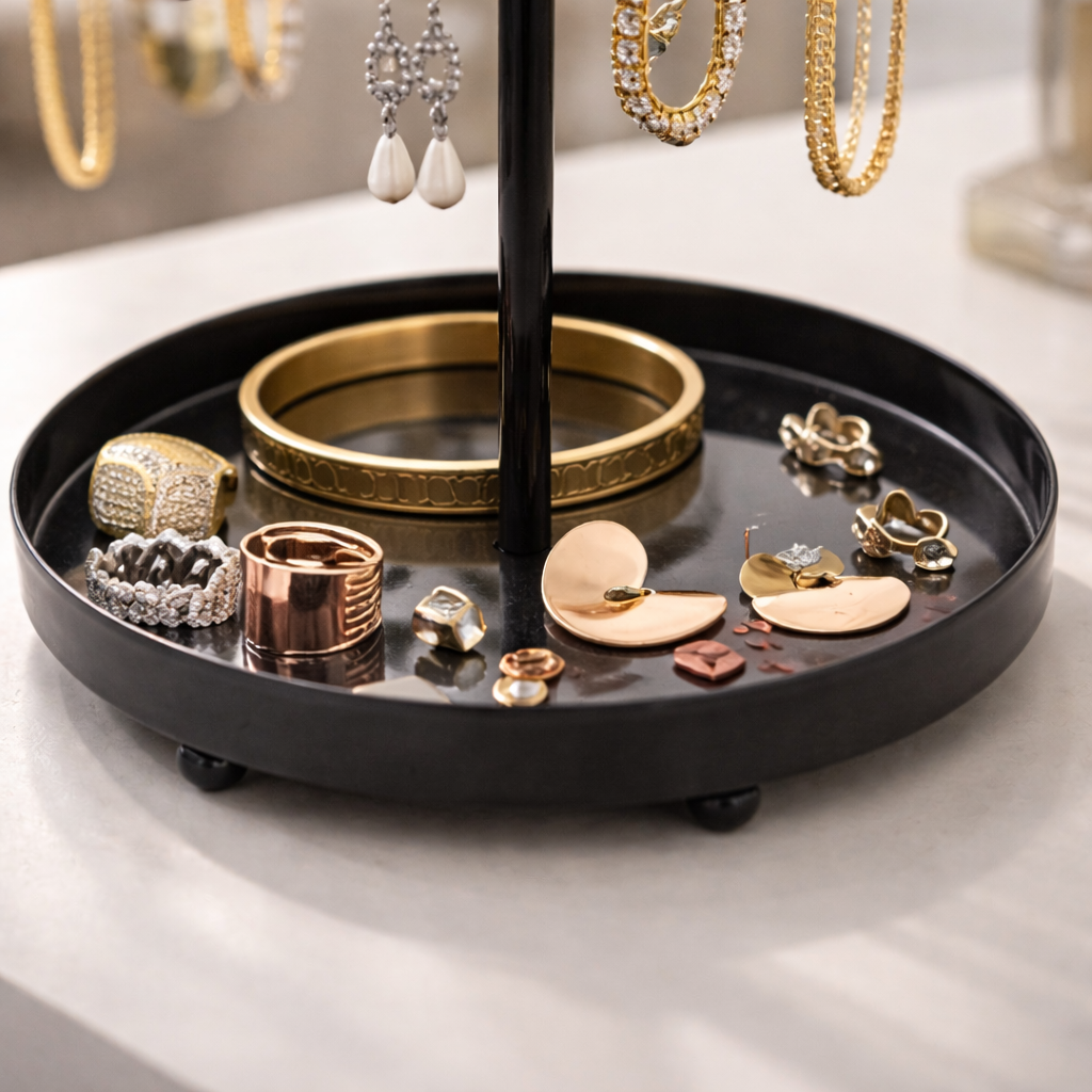 4-Tier Jewellery Holder-Home & Living-Sasha Morel-Black-DREIBACH