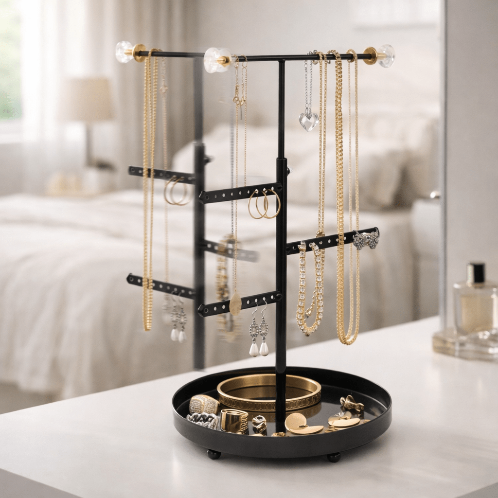 4-Tier Jewellery Holder-Home & Living-Sasha Morel-Black-DREIBACH