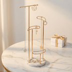 4-Tier Jewellery Stand-Clothing & Accessories-Sasha Morel-Rose gold-DREIBACH