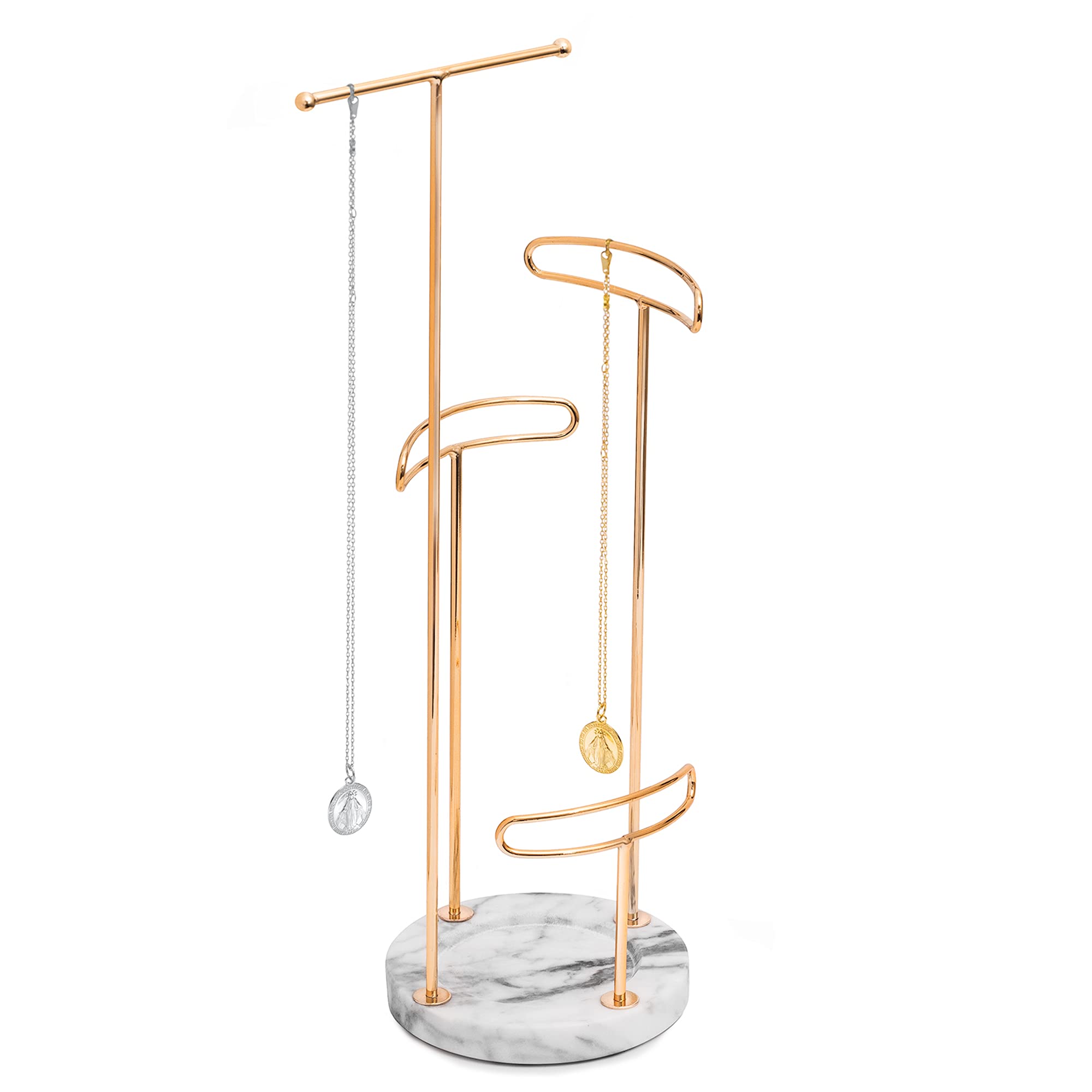 4-Tier Jewellery Stand-Clothing & Accessories-Sasha Morel-Rose gold-DREIBACH
