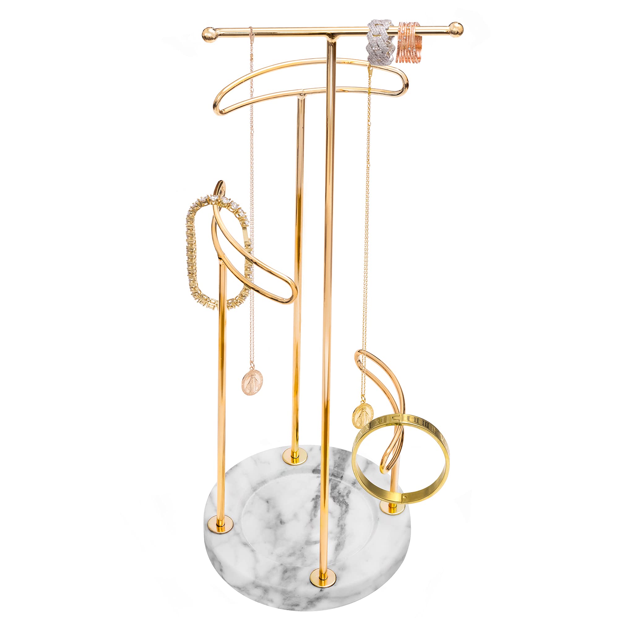 4-Tier Jewellery Stand-Clothing & Accessories-Sasha Morel-Rose gold-DREIBACH