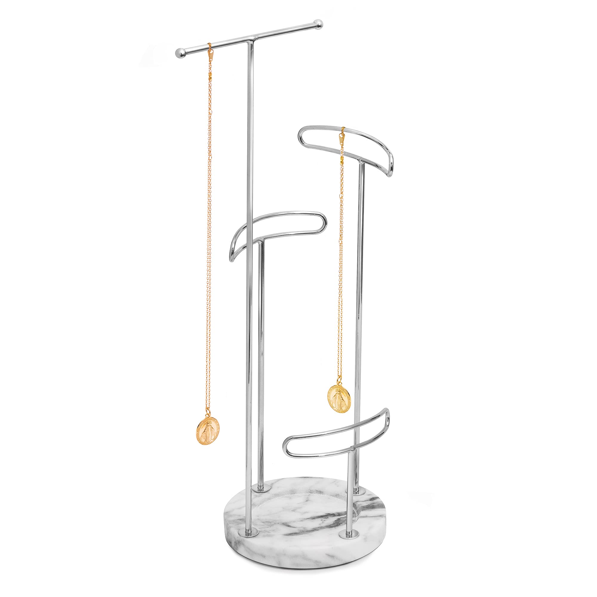 4-Tier Jewellery Stand-Clothing & Accessories-Sasha Morel-Rose gold-DREIBACH