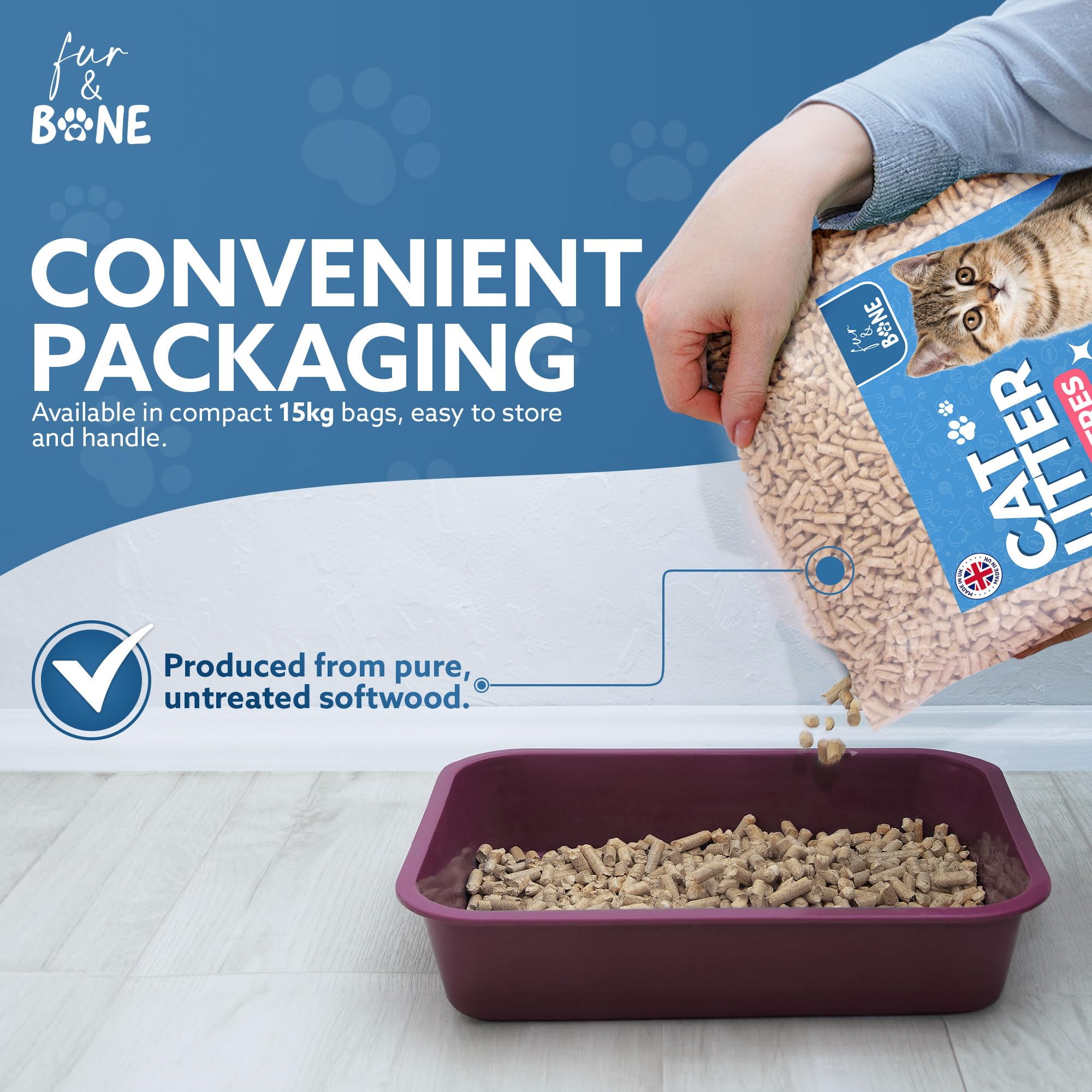 Ultra-Absorbent Wood Pellet Litter