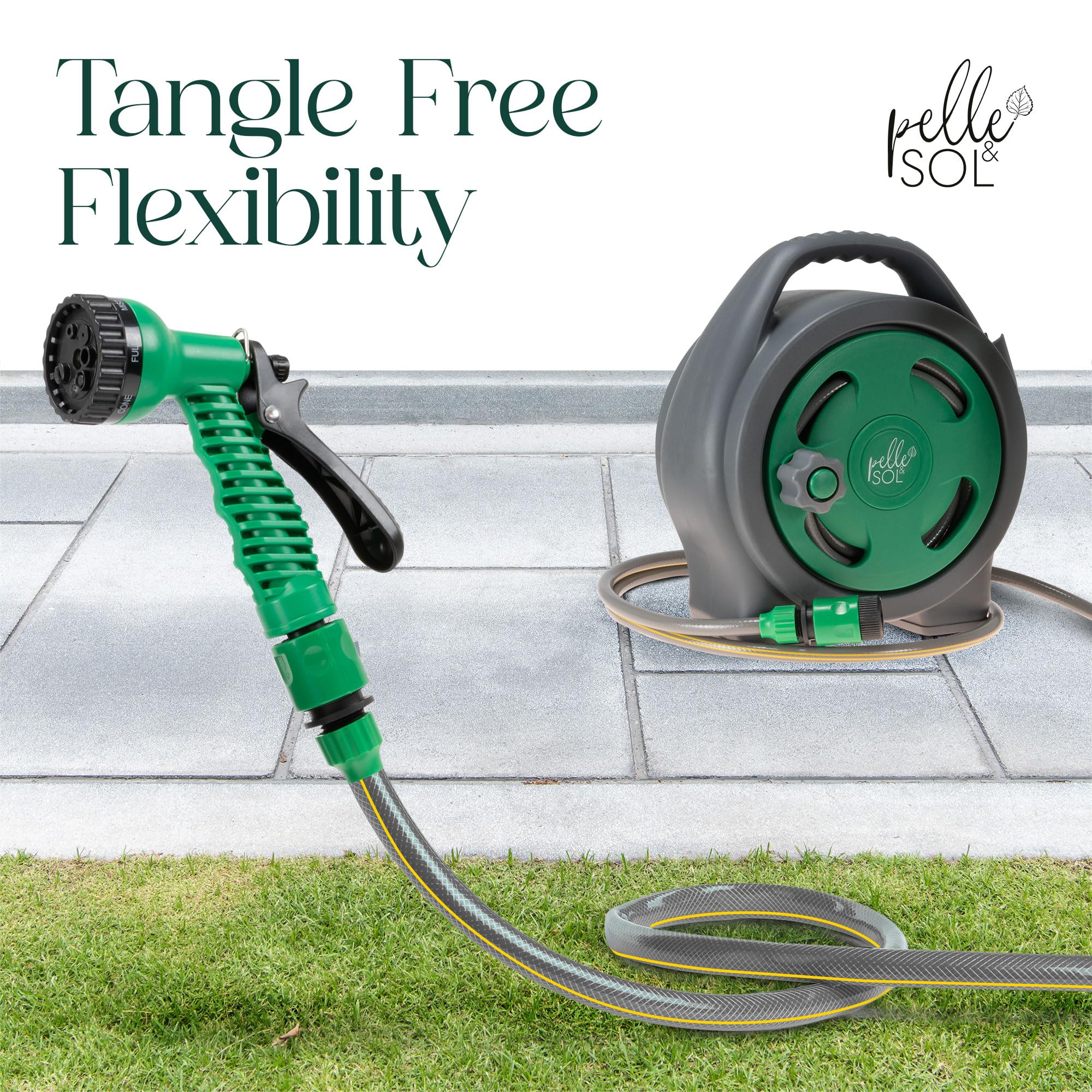 Compact 10m Garden Hose Reel Kit